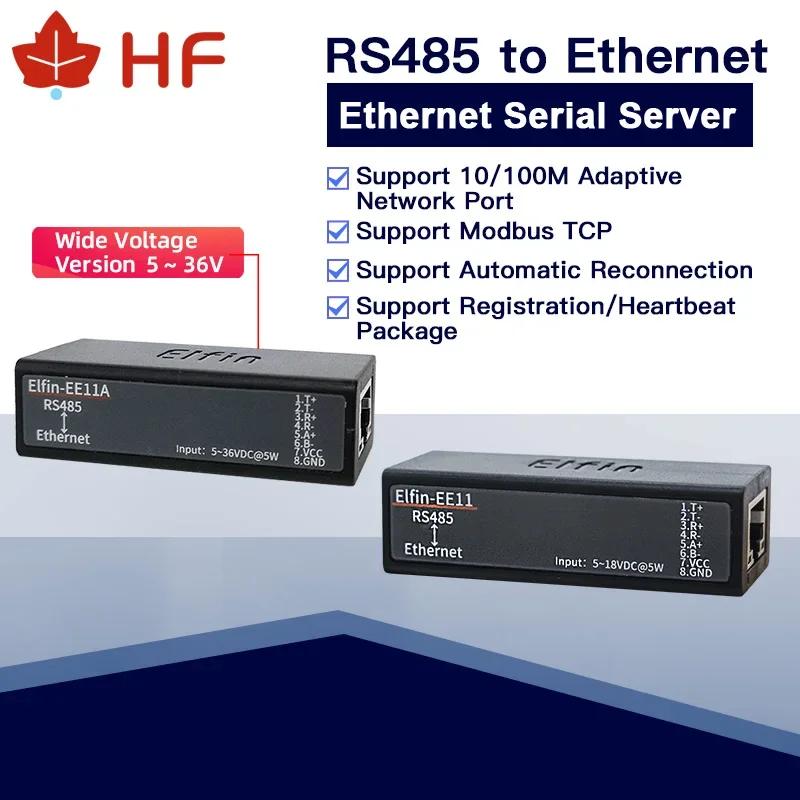 HF Elfin-EE11A Modbus TCP   Ʈ RS485-̴ ġ ,  Elfin-EE11A TCP/IP ڳ  